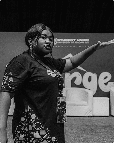 KAMP participant sharing at an event